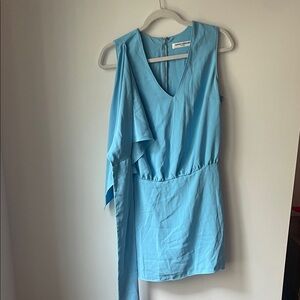 Amanda Uprichard Light Blue Scarf Dress